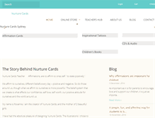 Tablet Screenshot of nurturecards.com.au